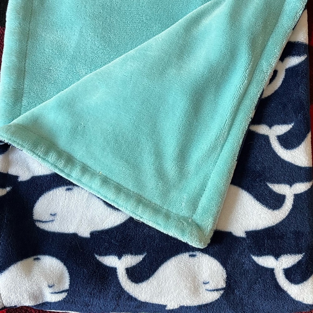 Nautica Kids plush baby blanket 30x40